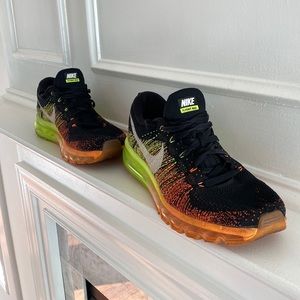 Nike Flynit Max - 11.5 - Black/NeonYellow/Orange